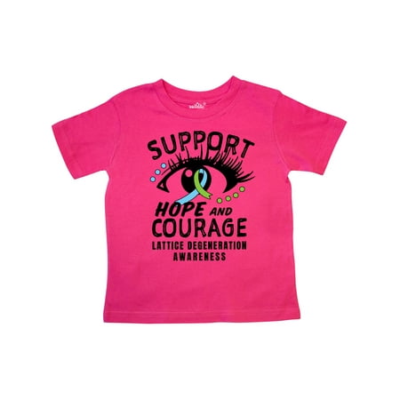 

Inktastic Lattice Degeneraton Support Hope and Courage Gift Toddler Boy or Toddler Girl T-Shirt
