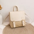 thumbnail image 6 of Necvior Straw Backpack Chic Handbag Cute Small Backpack Casual Holiday Daypack for Women, 6 of 20