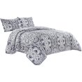 thumbnail image 2 of HGMart Reversible Quilt Coverlet Set - 3 Piece Microfiber Lightweight Bedspread with Two Shams (Joanna, Queen), 2 of 6