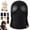 Black, variant on Ribbed Knit Balaclava Beanie with Goggle-Style Eye Panels Stocking Knitted Unisex Winter Ski Hat Built in Goggles Comfy Warm Outdoor Cycling Skiing Hiking Covers Head Neck Face
