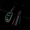 thumbnail image 4 of Key Fob Cover Compatible with Fit for Audi A4 A3 Q3 Q5 Q7 TT TTS RS3 S4 S3 A1 S6 RS4 RS6 Q2L ABS Smart Remote Key Case Keychain Case Holder Protector,Red, 4 of 6