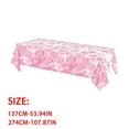 thumbnail image 2 of Valentines Tablecloth, Valentines Tablecloth Plastic 54x108 Inch Happy Valentine's Day Pink Love Table Cloth Valentines Tables Cloth Disposable Rectangle Table Cover, 2 of 5