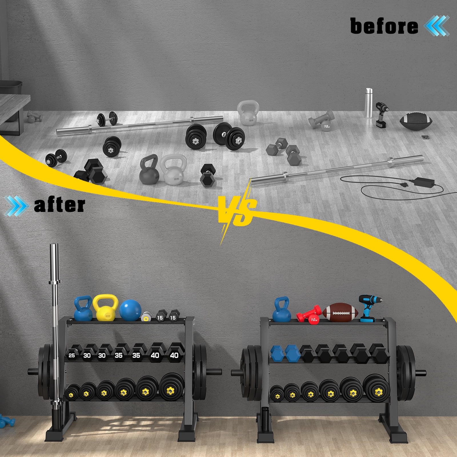 Lmdex Dumbbell Rack Dumbbell Weight Rack Heavy Duty, Home Gym Dumbbell Storage Stand Holder