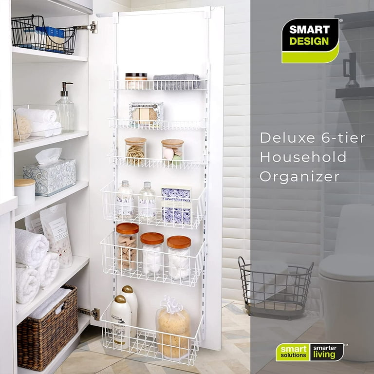 Household Essentials 12 2-Tier Pantry Organizer White