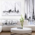 thumbnail image 1 of Design Art - Paris avec Silhouette Eiffel, 1 of 3