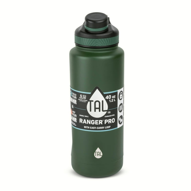 TAL Water Bottle Double Wall Insulated Stainless Steel Ranger Pro Tumbler  40Oz