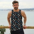 thumbnail image 6 of Cauagu Play Hockey Print Men's Sleeveless Muscle Shirts,Tank Tops Quick Dry Workout Tank Top Gym Muscle Tee Fitness Bodybuilding T Shirt for Men-4X-Large, 6 of 7