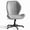 Light Gray, variant on zzw Cross Legged Office Chair with Wheels, Armless Desk Chair with Wide Seat and Tall Back, Ergonomic Curved Seat for Bedroom, Office & Home