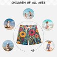 thumbnail image 6 of FORMRS Boys Swim Trunks Quick Dry Mesh Liner Boardshorts Sizes XS-XL, Orange Colorful Flowers, 6 of 7