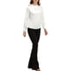 thumbnail image 2 of CAMISA DE SATÉN ELEGANTE PARA MUJERES INSPIRADA CHIC CON LAZO PARA OFICINA BLUSAS TOPS BLANCA S, 2 of 7