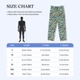thumbnail image 4 of Fotbe Green Leopard Pantalones de Pijama para Hombre, Pantalones de Dormir, Pantalones de Casa con Cintura Ajustable y Bolsillos-XX-Large, 4 of 6