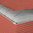 thumbnail image 6 of Zipper Fitted Sheet, (Full Size 54x75) 10 Inch Deep Pocket, 100% Egyptian Cotton, 800 TC, Stripe Brick Red Color., 6 of 7