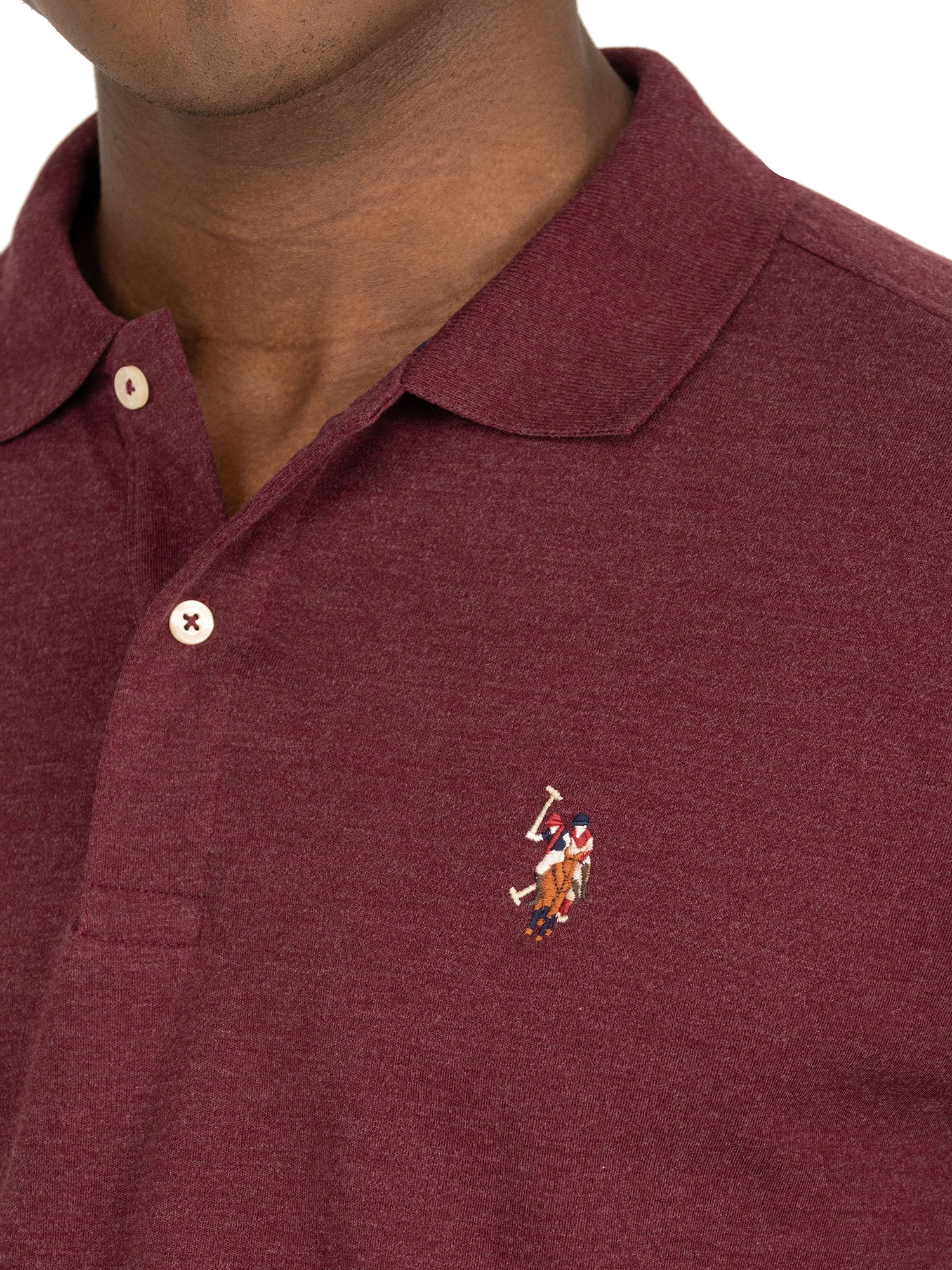 U.S. Polo Assn. Men's Long Sleeve Interlock Polo