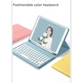 thumbnail image 7 of Timoom iPad Mini 6th Generation 2021 8.3 inch Keyboard Case Cute Round Key Color Keyboard Wireless Detachable BT Keyboard Cover with Pencil Holder for Mini 6 (Blue), 7 of 7