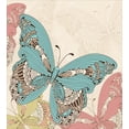 thumbnail image 3 of Ambesonne Butterfly Duvet Cover Sets, Flying Colorful Wings, 2-King, Champagne and Multicolor, 3 of 3