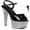 Silver, variant on Ellie Shoes E-709-Marina 7 Womens Stiletto With Platform 5 / Turquoise