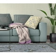 thumbnail image 5 of 26" Divine Flowers Broadcloth Blown and Closed Pillow in Yellow Fabric, 5 of 5