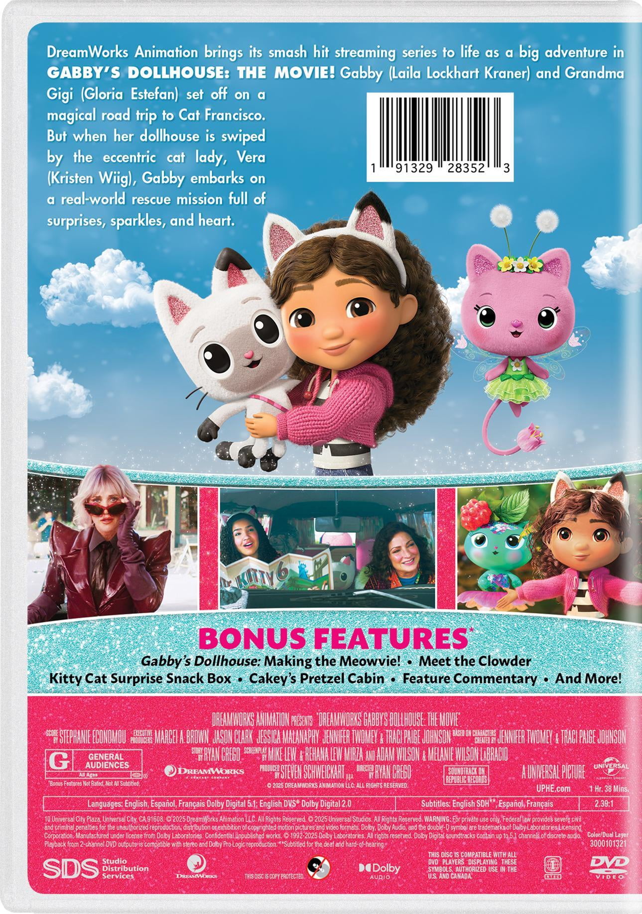 Gabby's Dollhouse: The Movie (Pawsome Edition) (DVD), Family, DreamWorks