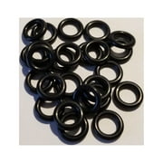 K&J Tackle Wacky Rigr Finesse Rings Fishing Tackle, Black, 25-Pack