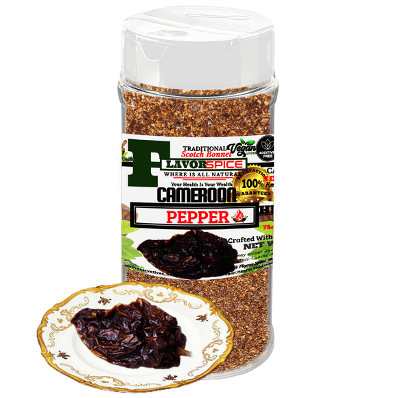 Cameroon Pepper Scotch Bonnet (2.9oz(82g) Scoville Heat Unit (SHU) of up to 350,000.