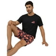thumbnail image 4 of Men's short-sleeved short pants with fun prints, loose and comfortable, suitable for casual wear and can be worn outside, a set of casual home wear suit., 4 of 6