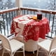thumbnail image 5 of Mantel navideño a cuadros rojos y blancos | Decoración navideña de poliéster | Mantel de cocina para fiestas y celebraciones de temporada, 5 of 5