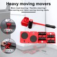 thumbnail image 5 of Furniture Lift Mover Tool Set with Adjustable Height Lifting Tool Lever & 4 Wheels, Furniture Mover Dolly Furniture Lifter Moving Sliders for Moving Heavy Furniture, 5 of 9