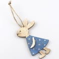 thumbnail image 4 of Paquete de 10 adornos de madera Set Conejo de Pascua Colgando Artesanías de madera Animal Dormitorio Decoraciones Suministros para fiestas Regalos de vacaciones JM01798 Inevent HA012337-02, 4 of 7