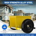 thumbnail image 4 of Moving Adjustable Panel Dolly, 2 × 10" Heavy Duty Solid Rubber Tires Wheels 1000LBS Load for Panel/Slab/Plywood/Door/Granite/Drywall Material Handling and More - Yellow, 4 of 17
