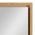 thumbnail image 3 of Kate and Laurel Evans Modern Framed Panel Wall Mirror, 16" x 48", Natural, Contemporary Simple Home Decor, 3 of 6