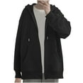 thumbnail image 1 of Timegard Oversized Sweatshirt for Women High Neck Comfy Pullover Solid Color Loose Comfy Tops Winter, 1 of 6