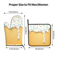 thumbnail image 3 of Gaeub White Ice Cream Print Oven Mitts and Pot Holders Sets of 2,Heat Resistant Pad,Cooking Gloves, for Baking BBQ Home Decor, 3 of 7