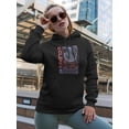 thumbnail image 2 of Eclipse Planet Techno Style Hoodie Women -Image by Shutterstock, Female Small, 2 of 4