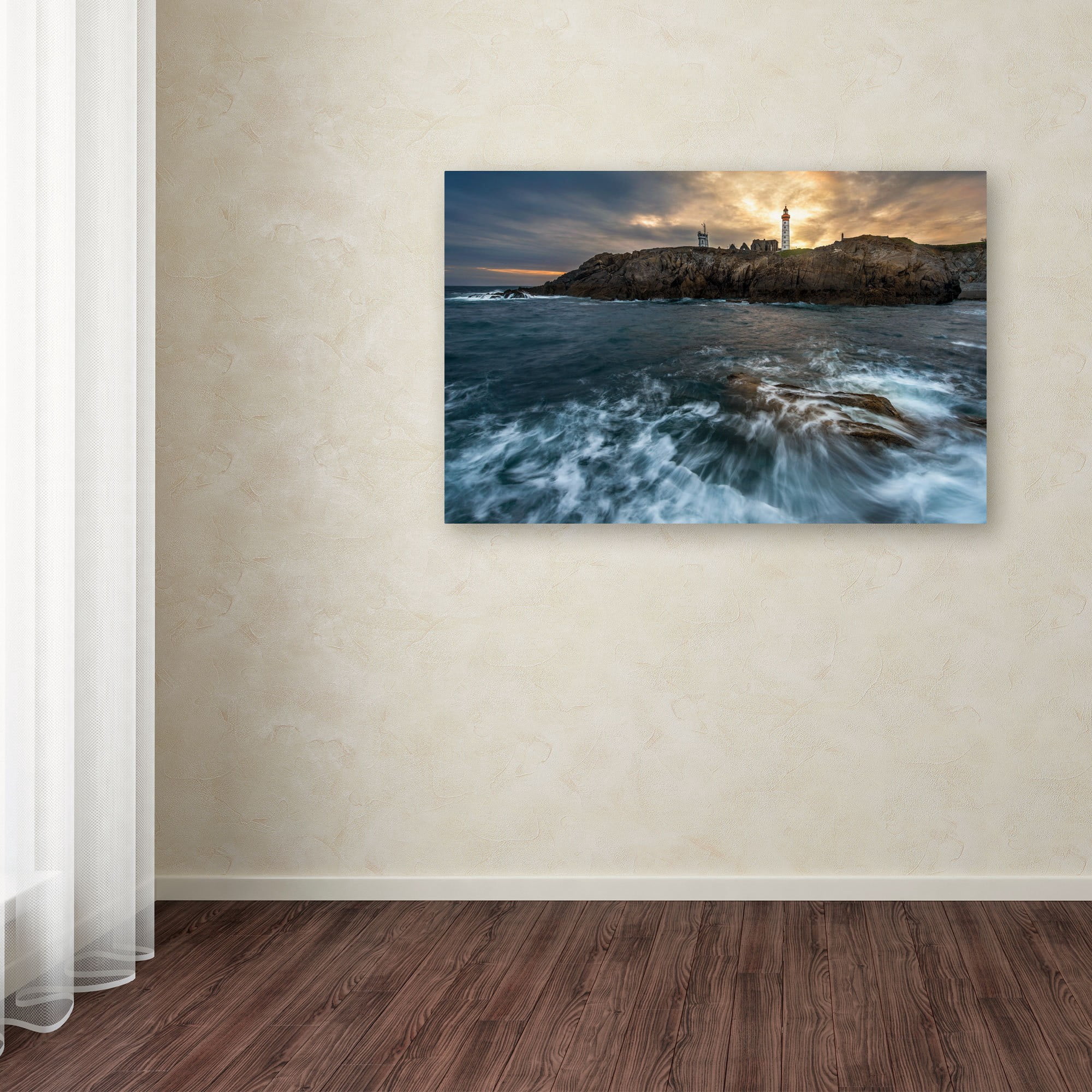 Trademark Fine Art "The Lighthouse" Canvas Art by Mathieu Rivrin