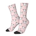 thumbnail image 1 of Lsque Cute Rabbit Printed Men's Crew Socks, Soft Durable Breathable Moisture-Wicking with Odor Control Cotton socks, 1 of 6