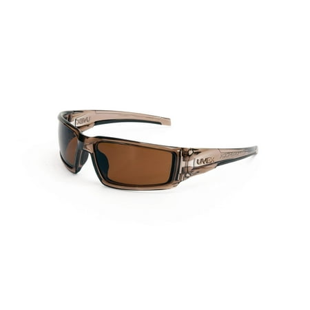 

Uvex Hypershock™ Sunwear-Style Series Safety Eyewear with Smoke Brown Frame Espresso Polarized Anti-Fog Hardcoat Lens (S2969)
