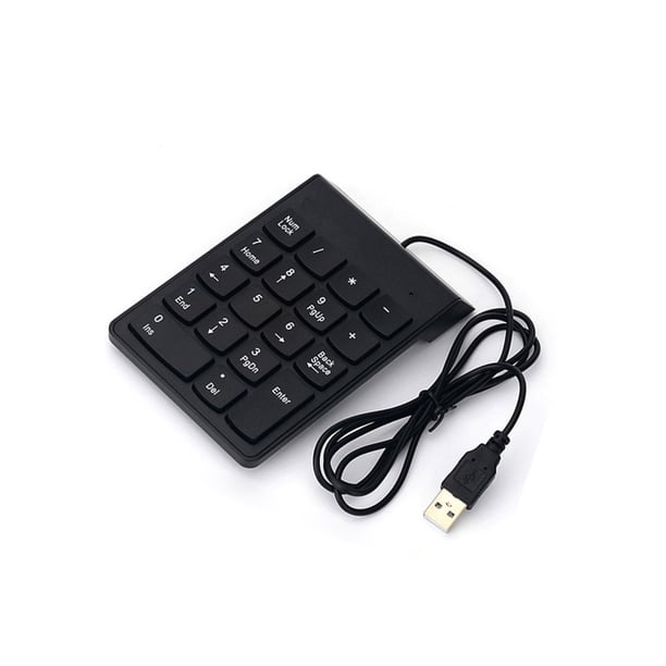 Teclado numérico USB Methold Mini teclado numérico 18 teclas para computadora portátil PC de escritorio
