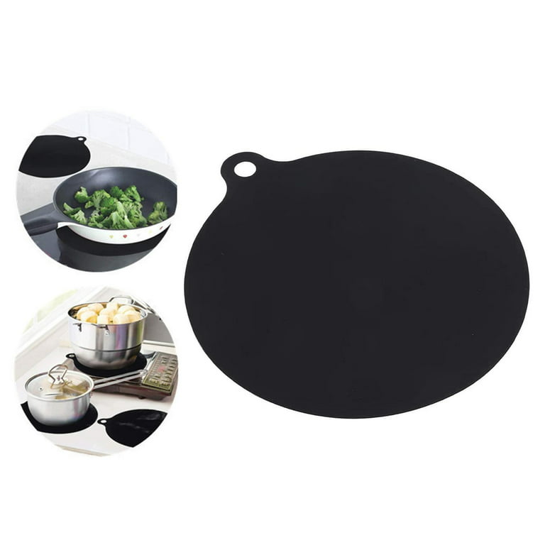  Non-Slip Induction Cooktop Protector Mat 28.5x20.5 Rubber  Bottom Induction Cooker Mat Stove Top Cover for Kitchen Counter Christmas  Blue Scarf Snowman Snowflakes Black Trivet Mats Heat Insulated Mat: Home &  Kitchen