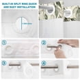thumbnail image 5 of No Hook Shower Curtain, Fall Green Pumpkins Shower Curtains for Bathroom with See Through Top Window, Thanksgiving Eucalyptus Flowers Vintage Waterproof & Washable Bath Curtain Stand Up Stall 36"x72", 5 of 9