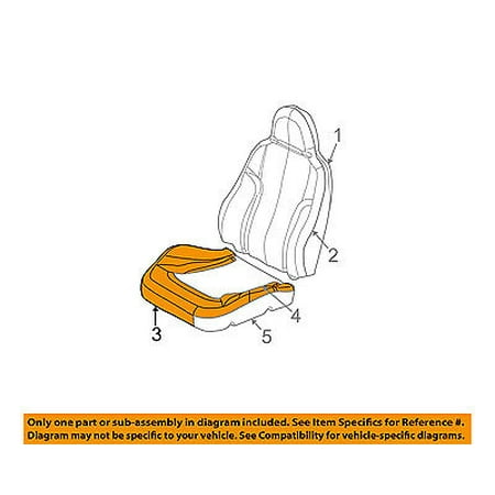 Jeep CHRYSLER OEM 02-03 Liberty Front Seat-Seat Cushion Frame Left 5072111AA