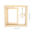 thumbnail image 2 of Luxshiny Family Portrait Frame Rotating Picture Frame Wooden with Rotating Design 1Pack, 2 of 8