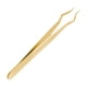 thumbnail image 2 of Pinzas para extensiones de pestañas, ligeras, profesionales, de precisión y con aislamiento. Oro, 2 of 9