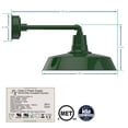 thumbnail image 2 of Cocoweb 18 inch Vintage LED Gooseneck Light in Green with Metropolitan Arm, 2 of 6