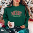 thumbnail image 6 of tarylea Merry Christmas Sweatshirts for Women Long Sleeve Crew Neck Pullover Tops Casual Loose Fall Festival Tops, 6 of 8