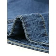 thumbnail image 6 of Agnes Orinda Women's Plus Size Outerwear Button Front Washed Denim Jean Jacket L Snow Blue, 6 of 8
