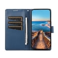 thumbnail image 2 of DF-06 For Samsung Galaxy A55 5G Wallet Case Line Imprinted Leather Phone Cover - Blue, 2 of 5