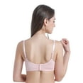 thumbnail image 2 of BIMEI Mastectomy Bra with Molded Foam Cups,T Shirt Bra for Women, Everyday Pocketed Seamless Wire Free Bra, Smoothing for No-Show Lines,Pink,42B, 2 of 9