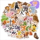 thumbnail image 5 of Pegatinas de animales para niños, paquete de 50 pegatinas para niños con estampados de animales, pegatinas estéticas impermeables, pegatinas de animales del zoológico para adolescentes, niños y, 5 of 7