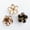 Milk White + Champagne Gold + Yahei, variant on Hawaiian flower hair clip, ladies' large flower hair clip, tropical hair clip, beach vacation accessories, sparkling gold