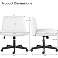 thumbnail image 3 of Vitesse Criss Cross Ergonomic Flexible Desk Chair, Black, 3 of 7